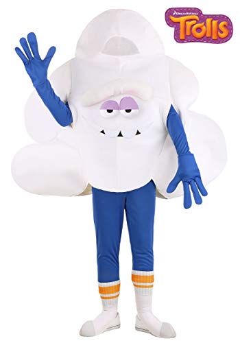 Trolls - Disfraz de nube de hombre soñador para adultos, Blanco, azul, Medium