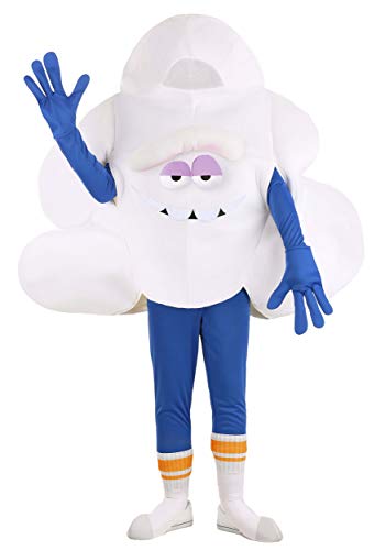 Trolls - Disfraz de nube de hombre soñador para adultos, Blanco, azul, Medium