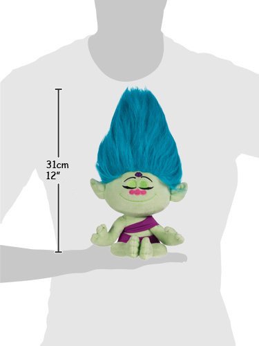 TROLLS - Peluche Cybil 31cm, Pelo Azul Claro - Calidad Super Soft