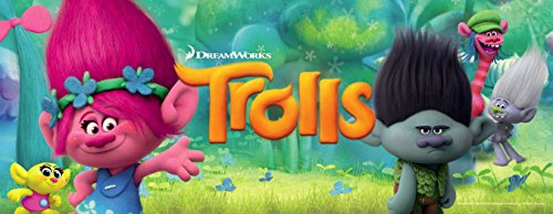 TROLLS - Peluche Cybil 31cm, Pelo Azul Claro - Calidad Super Soft