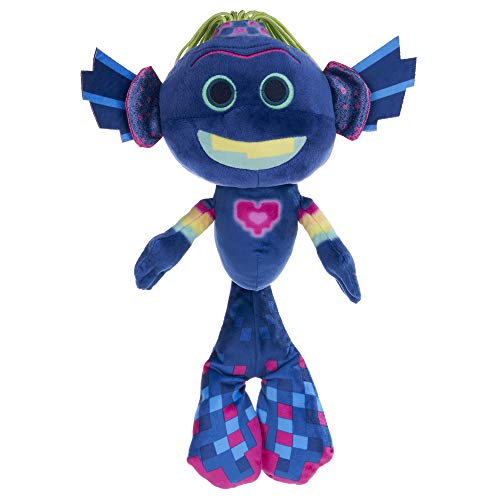 TROLLS-Posh Paws World Tour King-Carro de Peluche (25 cm) 37537