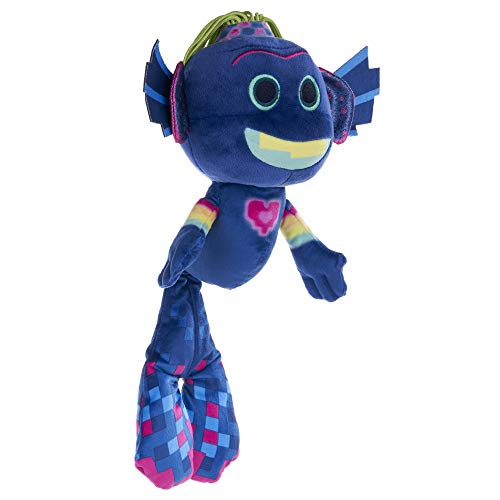 TROLLS-Posh Paws World Tour King-Carro de Peluche (25 cm) 37537