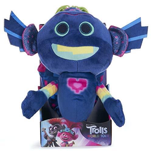 TROLLS-Posh Paws World Tour King-Carro de Peluche (25 cm) 37537