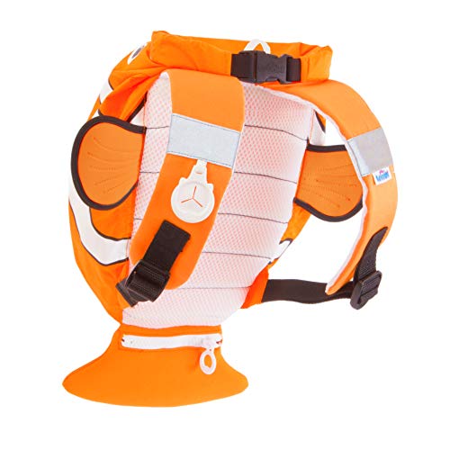 Trunki PaddlePak - Mochila infantil impermeable para piscina y gimnasio, Naranja, 37 x 29 x 17 cm