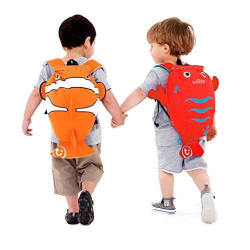 Trunki PaddlePak - Mochila infantil impermeable para piscina y gimnasio, Naranja, 37 x 29 x 17 cm