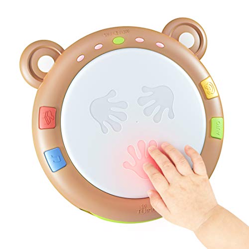 Tumama Juguetes Musicales para Bebes,Juguetes electrónicos Musicales Tambores de Juguete para niños,Juguetes Bebe Sensoriales con Sonido y Luces,Instrumentos Musicales Cubo Regalos para niños