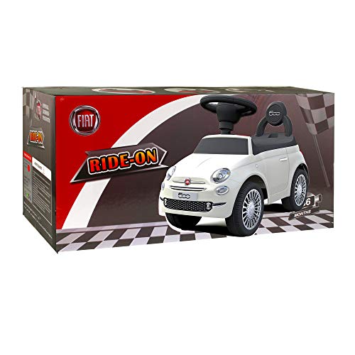 TURBO CHALLENGE – Pasador Fiat 500-119091-blanco plástico – Peso máximo 25 kg, a Partir de 12 Meses, 119091, Color Blanco