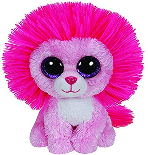 T.Y 36132 - Peluche, 8.5 cm (TY36132) - Peluche Beanie Boos León Fluffy (15 cm), Peluche Primera infancia , color/modelo surtido