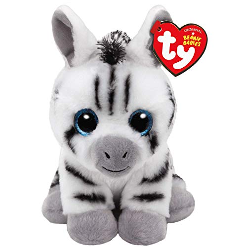 TY - Beanie Babies Stripes, peluche zebra, 15 cm (United Labels Ibérica 41198TY)