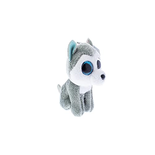 Ty Beanie Boos - Husky de Peluche Slush con Anilla - Peluche Llavero Beanie Perro Husky 10 cm, Juguete Peluche A Partir de 10 años