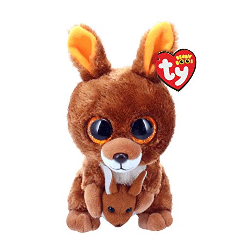 TY - Beanie Boos Kipper, peluche canguro, 15 cm, color marrón (United Labels Ibérica 37226TY) , color/modelo surtido