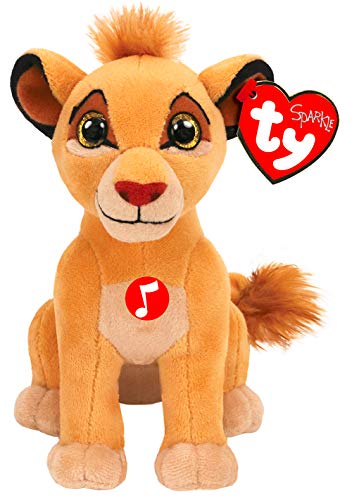 Ty Rey - Peluche Musical de Simba (15 cm, TY41088), Multicolor