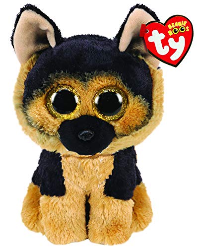 Ty UK Ltd 36309 Pastor alemán Spirit, Peluche de Felpa Beanie Boos Multicolor, 15 cm