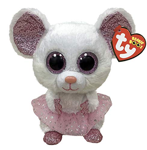 Ty UK Ltd- Nina Mouse with Tutu Beanie Boo Peluche, Multicolor (36365)