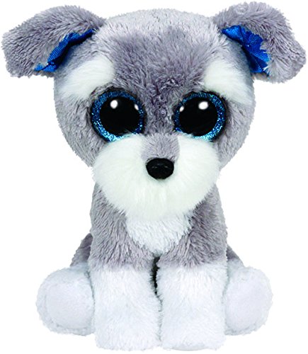 TY- Whiskers Perro Peluche, juguete, Color gris, 15 cm (United Labels Ibérica 36150TY) , color/modelo surtido