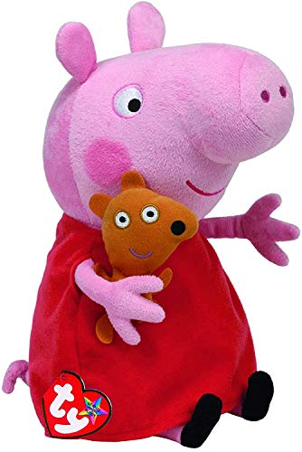 TY_UK Ty Beanie Babies - Peppa & George Buddy Combo 25cm (Both Supplied)