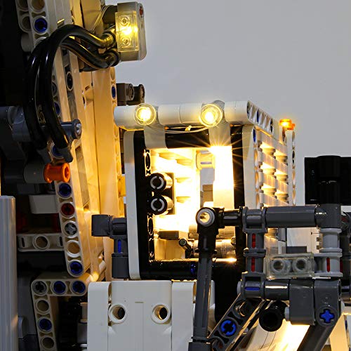 TZH Kit De Iluminación LED Modelo para Lego, Juego De Luces Alimentado por USB Compatible con 42100 Liebherr R9800, Juego De Iluminación De Bloques De Construcción De Bricolaje para Regalos