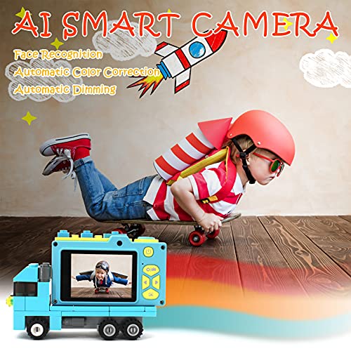 Ukuu Camara de Fotos para Niños con Pantalla de 2,0 Pulgadas Selfie Cámara Digital 1080P HD Infantil 32GB TF Tarjeta USB Recargable Video Cámara para Niños 3 a 12 años de Niños y Niñas Cumpleaños