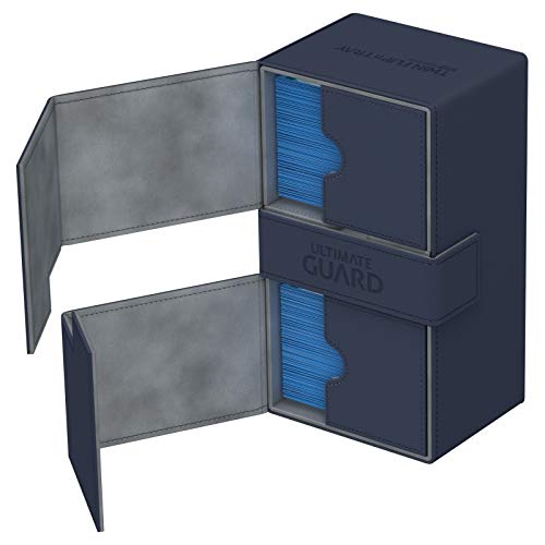 Ultimate Guard Twin Flip´n´Tray Deck Case 200+ Caja de Cartas Tamaño Estándar XenoSkin Azul