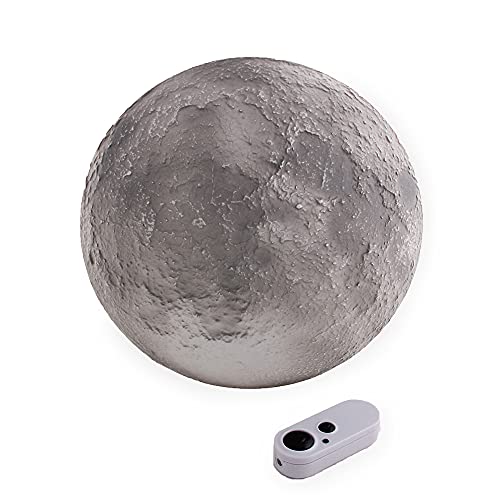 Uncle Milton 18025 Ever Wonder Moon In My Room Luna Luz de Noche con Control Remoto, color gris, No se aplica (90805102)