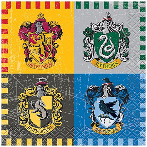 Uni que Set cumpleano Harry Potter Decoración Cumpleaños 16 Niños (16 Platos, 16 Tazas, 20 servilletas,1 Mantel) Fiesta para 16 Niños