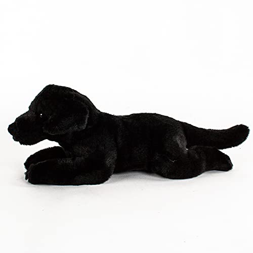 Uni-Toys Peluche de perro labrador negro 40 cm tumbado