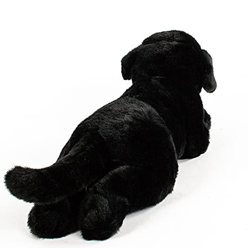 Uni-Toys Peluche de perro labrador negro 40 cm tumbado