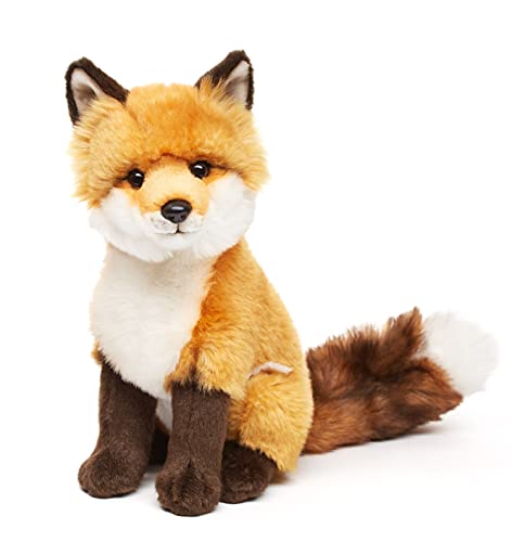 Uni-Toys - Rotfuchs clásico - 27 cm (Altura) - Zorro, Animales del Bosque - Peluche de Peluche, Color marrón, Blanco, HW-79025