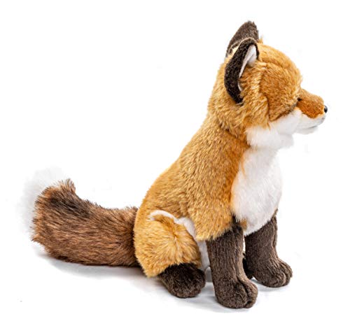 Uni-Toys - Rotfuchs clásico - 27 cm (Altura) - Zorro, Animales del Bosque - Peluche de Peluche, Color marrón, Blanco, HW-79025