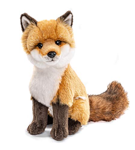 Uni-Toys - Rotfuchs clásico - 27 cm (Altura) - Zorro, Animales del Bosque - Peluche de Peluche, Color marrón, Blanco, HW-79025