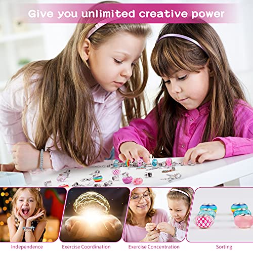 Unicornio Regalos Niñas 5-12 Años Juguetes Niños, Kit Para Hacer Joyas juegos Pulseras Niñas Kit Manualidades Niños 5+ Años, Calendario Adviento Niños Regalos Navidad Originales Juguetes Pulseras Niña