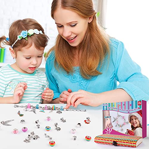 Unicornio Regalos Niñas 5-12 Años Juguetes Niños, Kit Para Hacer Joyas juegos Pulseras Niñas Kit Manualidades Niños 5+ Años, Calendario Adviento Niños Regalos Navidad Originales Juguetes Pulseras Niña