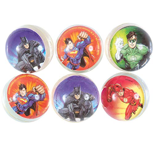 Unique 49978 - Pelotas saltarinas Justice League (paquete de 6)