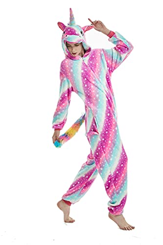 Unisex Adulto Animal Onesie Suave Polar Fleece Ropa de Dormir Navidad Halloween Homewear Cosplay Disfraz Pijamas Fiesta Vestido Fiesta de Dibujos Animados