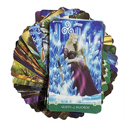 Universal Celtic Tarot 78 Cartas Deck Adivinación Lectura Amor Luna Cerca de mí Principiantes para Amigos Jugando Familia Fiesta Juego de Mesa Tarjetas de Regalo