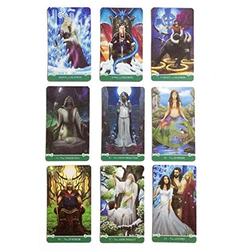 Universal Celtic Tarot 78 Cartas Deck Adivinación Lectura Amor Luna Cerca de mí Principiantes para Amigos Jugando Familia Fiesta Juego de Mesa Tarjetas de Regalo