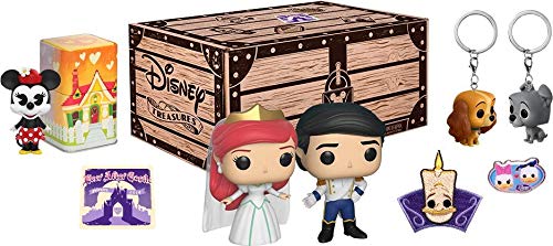 USA OFICIAL Disney Treasures Ever After Castle Funko Ariel Eric 2 Pack Wedding Gadgets Box