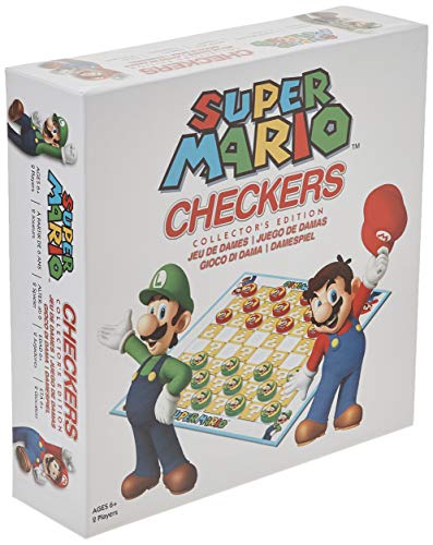 USAopoly USOCK005191 Bros Super Mario Checkers, colores variados , color/modelo surtido