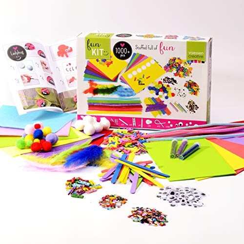 Vaessen Creative 1119-901 Kit para Manualidades con Más De 1000 Piezas, Multicolor, 32x22x6.5 cm