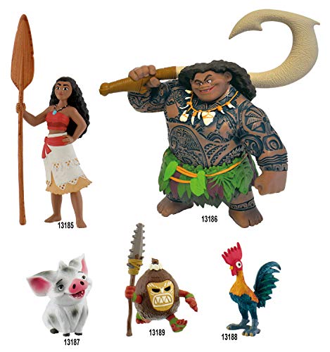 Vaiana Disney Moana Oceania 13185-Figura de Juego, Walt, Figura Pintada a Mano, sin PVC, para Que los niños jueguen con imaginación, Multicolor (Bullyland 13185)