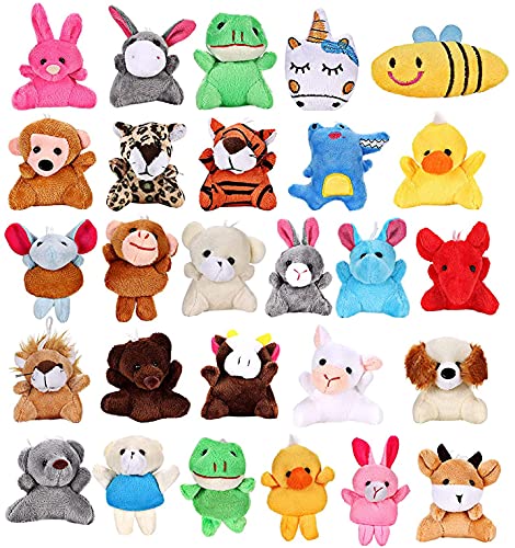 Vamei 27 Piezas Llavero Peluche Mini Animales de Peluche Juguetes Colgados para Decoración Llavero Detalles Cumpleaños Pascua Navidad Fiesta Regalo para Niños Infantiles