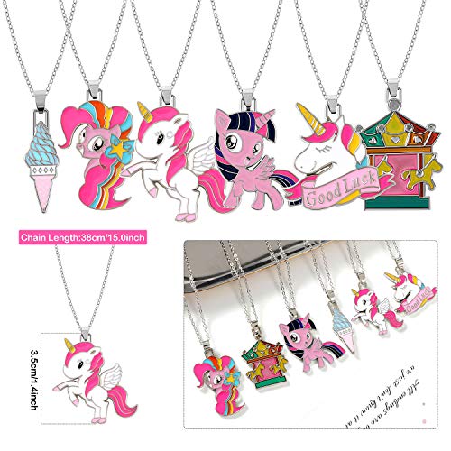 vamei 60 Piezas Artículos de Fiesta Unicornio Cumpleaños Relleno Piñatas Unicornio Pulseras Bofetada Diadema Anillos Collares Tatuajes Temporales Sellos Regalos Cumpleaños para Infantiles Niños Niñas