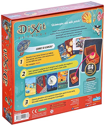 Varie Asterión 8005 - Dixit Odyssey, Italiano Edition. Juego de Mesa [Nueva versión]