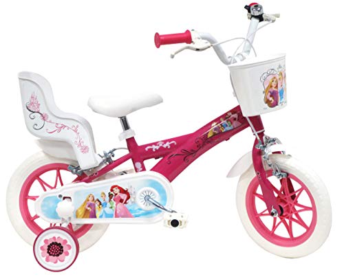 VELO Princess Disney Bicicleta Infantil, Niños, Multicolor, 12 Pulgadas