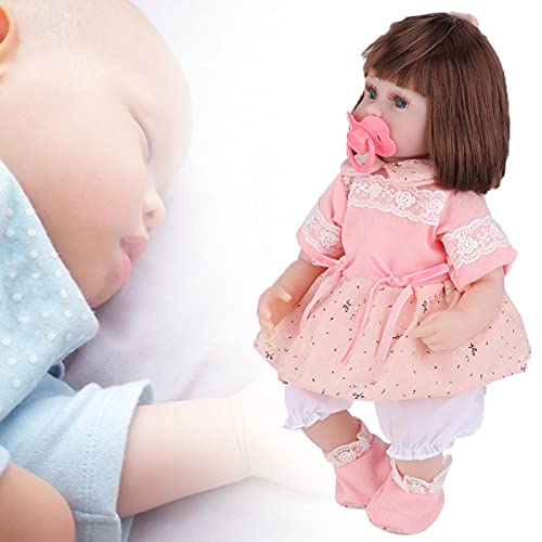 【Venta del día de la Madre】 AMONIDA Muñecas Reborn para bebés, vívidas, Ligeras y compactas, fáciles de Usar, muñecas para bebés para Tienda de Juguetes para educación temprana(42CM Car Hair Doll)