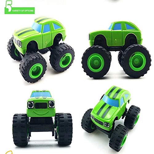 VI AI Blaze y los Monster Machines - Juego de camiones de juguete, ideal como regalo para niños (6 piezas)