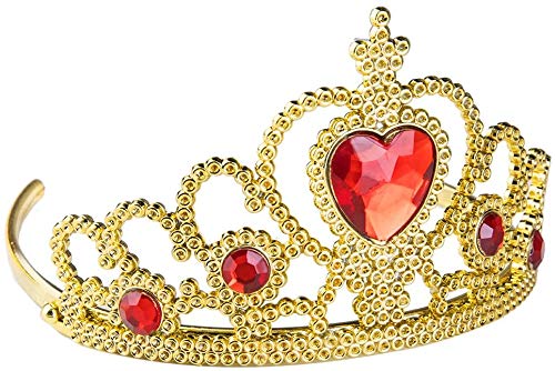 Vicloon Princesa Vestir Accesorios 8 Pcs Regalo Conjunto de Belleza Corona Anillo Sceptre Collar Pendientes Guantes para Niña (Amarillo)