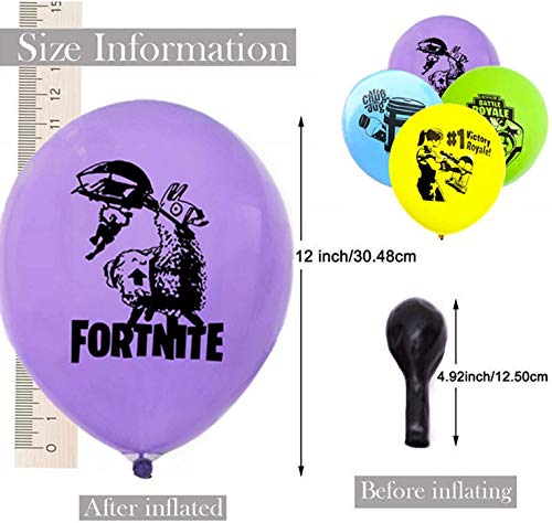 Video Game Party Supplies Happy Birthday Gaming Balloon, Party Supplies Set Video Game Theme Decorations Supply Kit for Adults, Teens, Boys, Girls and Kids