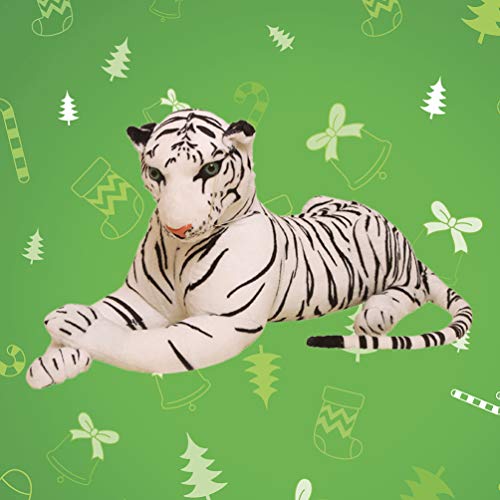 VILLCASE Tigre de Peluche de Juguete de Peluche Animales de La Selva Juguetes de Peluche Realista Animal de Peluche Muñecas Salvajes Anmials