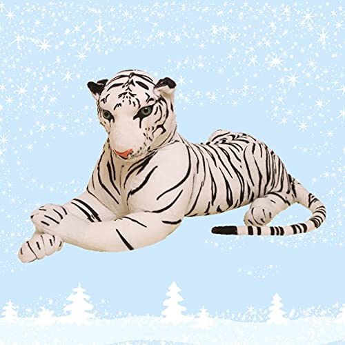 VILLCASE Tigre de Peluche de Juguete de Peluche Animales de La Selva Juguetes de Peluche Realista Animal de Peluche Muñecas Salvajes Anmials